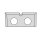 JSO HW-Wechselmesser 16x7x1,5mm, TYPE A ( 1 NUTE ) ZU # 22310 - 72125-6-01600-A