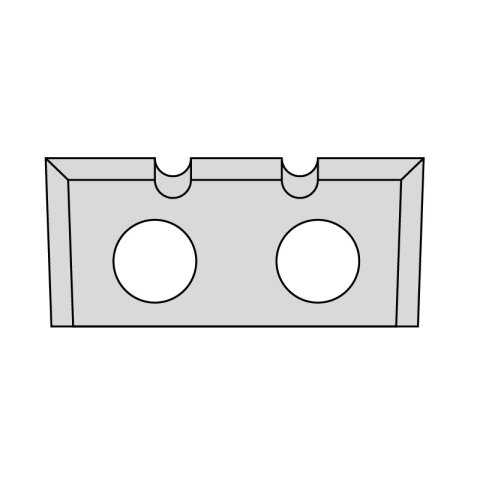 JSO HW-Wechselmesser 16x7x1,5mm, TYPE B ( 2 NUTEN ) ZU #...