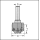 JSO Viertelstabmesser HW-WP R=5mm | 19,4x9x1,5mm