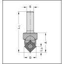 JSO Profil-Wechselmesser HW 12x12mm | ZU ZIERNUTFRÄSER 22195