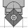 JSO Profil-Wechselmesser HW 12x12mm, ZU ZIERNUTFRÄSER 22195 - 72190-6-00000-R