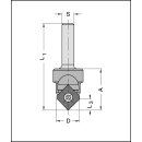 JSO Profil-Wechselmesser NR.11 60° V-Nut for Ziernutfräser 22195