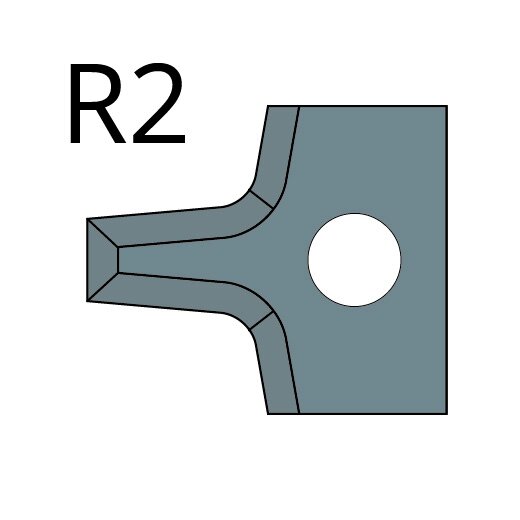 JSO HW-Abrundmesser R=2mm | zu Nr. 22160/64410
