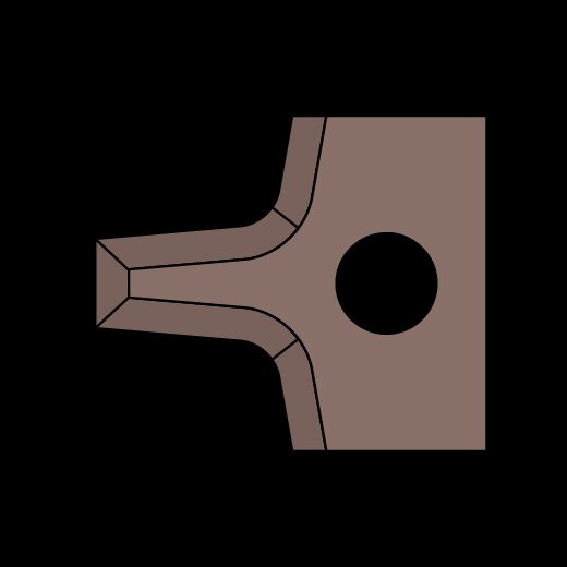 JSO HW-Abrundmesser R=2mm | zu Nr. 22160/64410