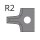 JSO HW-Abrundmesser R=2mm, zu Nr. 22160/64410 - 72432-6-00020-0