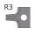 JSO HW-Abrundmesser R=3mm, zu Nr. 22160/64410 - 72432-6-00030-0