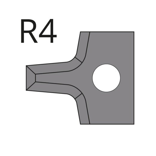 JSO HW-Abrundmesser R=4mm, zu Nr. 22160/64410 - 72432-6-00040-0