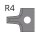 JSO HW-Abrundmesser R=4mm, zu Nr. 22160/64410 - 72432-6-00040-0