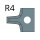 JSO HW-Abrundmesser R=4mm | zu Nr. 22160/64410