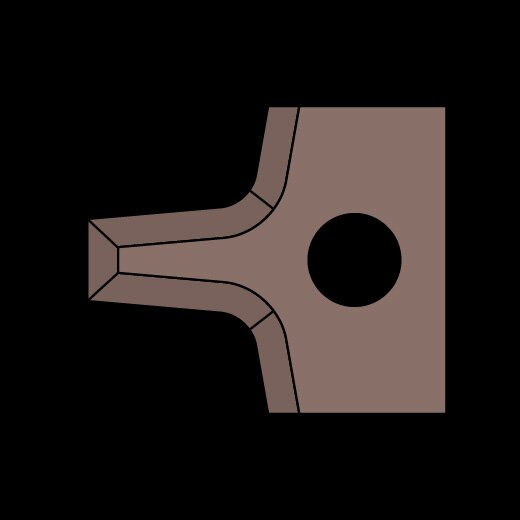 JSO HW-Abrundmesser R=5mm | zu Nr. 22160/64410