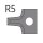 JSO HW-Abrundmesser R=5mm, zu Nr. 22160/64410 - 72432-6-00050-0