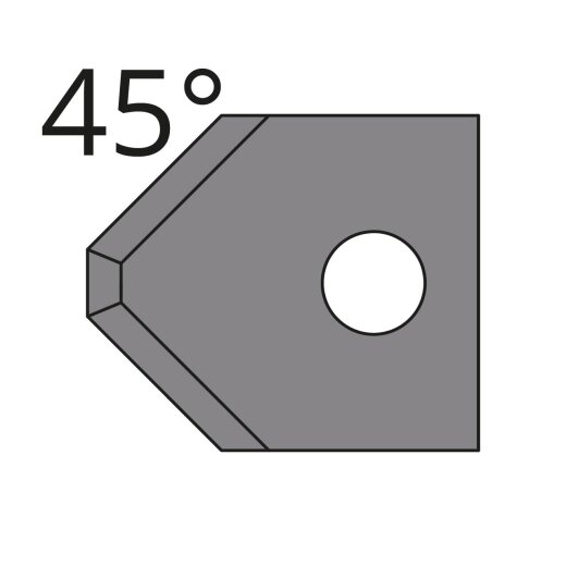 JSO HW-Fasemesser 45° Gr.1zu NR.22160/64410, 15 x 18 x 2 mm - 72434-6-10045-0