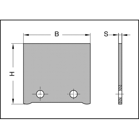 JSO Profilmesser HW04 40x36x2mm, TYP B | zu STIRNPROFILER...