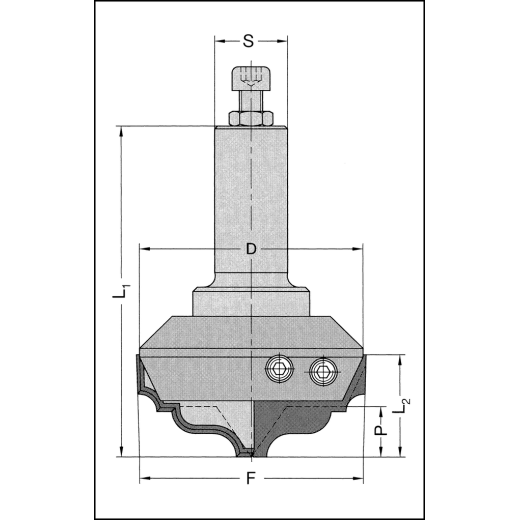 JSO Stützplatte für Messer 40x36x2mm | zu STIRNPROFILER 22470