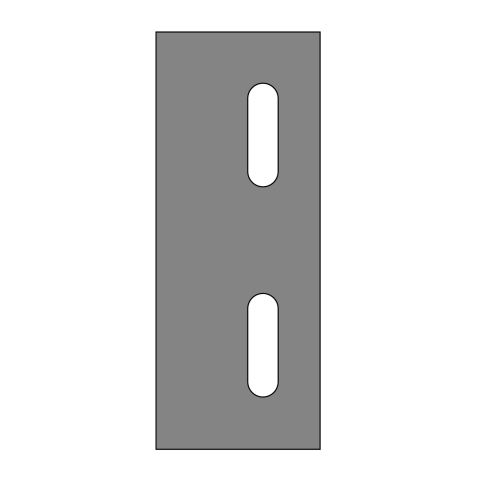 JSO HW-Blankett 40x20,8x2,2mm HW02