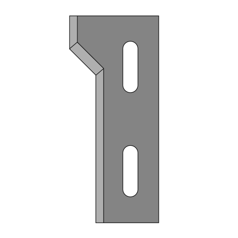 JSO HW-Wechselmesser FASE 45&deg; oben, 40x20,2x2,2mm ZU...
