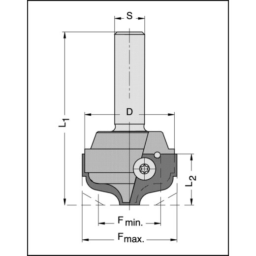 JSO Profilmesser HW01 22x19x2mm | PROFILGR. 1 / zu Nr. 22543