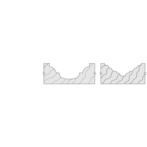 JSO Blankett HW04 40x25,5x2mm | zu RAPIDO STIRNPROFILER