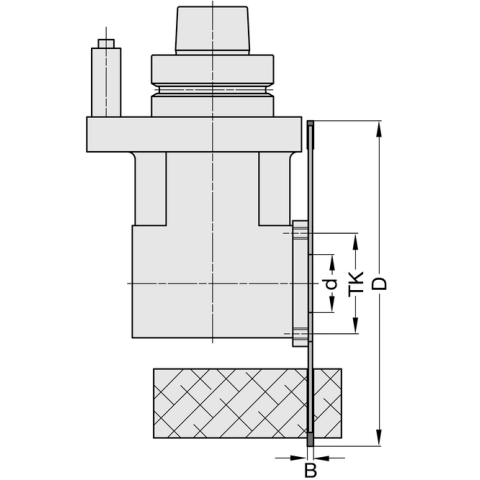 JSO HW Sägeblatt 200x3,2x60mm Z 64 W, mit 6 NL 6/80 m.A. für JSO Nr. 39495 - 81030-5-20064-3