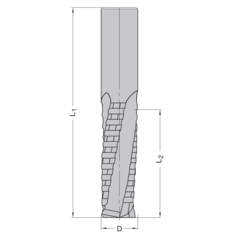 JSO VHW Schrupp-Schlichtfräser Z3 12x45/100mm S=12mm beschichtet Rechts