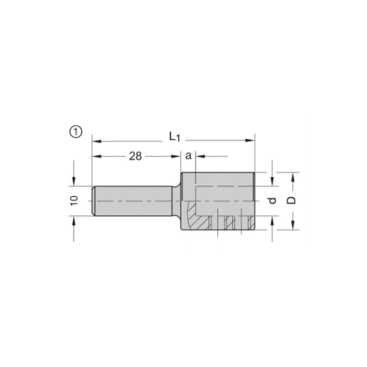 JSO Spannfutter 10x30mm / 10mm - 21250-0-10000-0