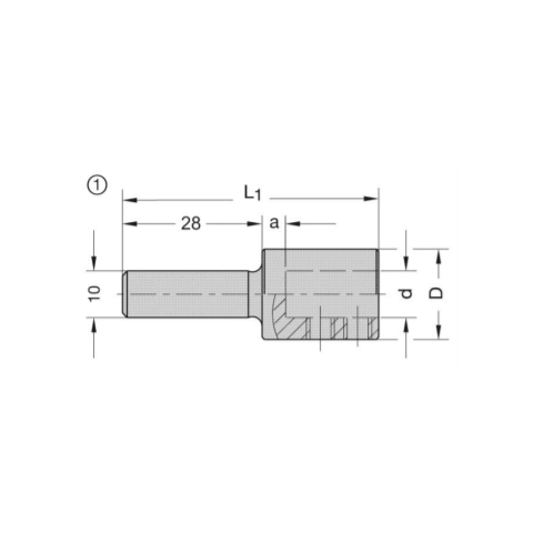 JSO Spannfutter 10x30mm / 10mm - 21250-0-10000-0