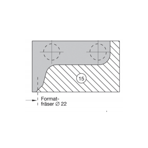 JSO WP-Formatfräser 22x12mm S=8mm PASSEND ZU...