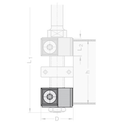 JSO Unterer Bündigfräser Z2 Wp 22x12mm d=6mm...