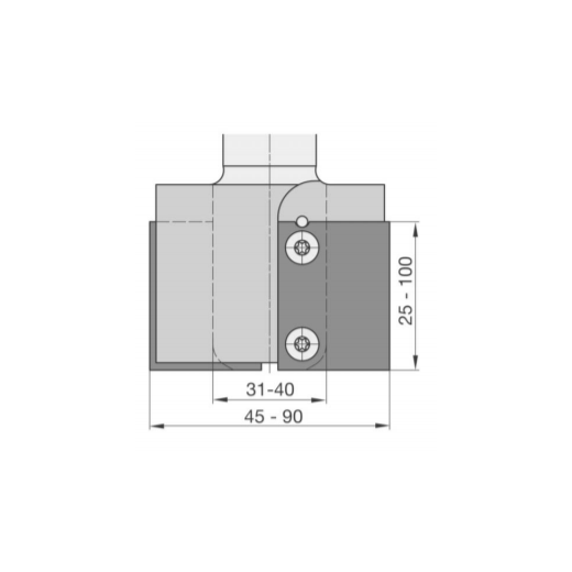 JSO RAPIDO-Rohling D=62mm L2=25mm S=25x55mm m.E. - 22530-0-52256-R