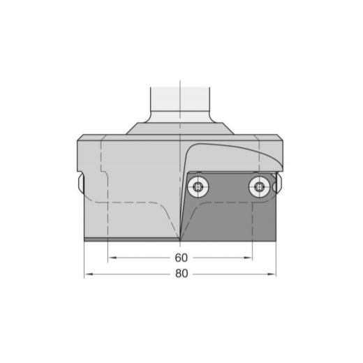 JSO RAPIDO-Rohling D=36mm L2=20,5mm mit SCHRAUBEN / S=12,7x40mm - 22543-0-36010-R