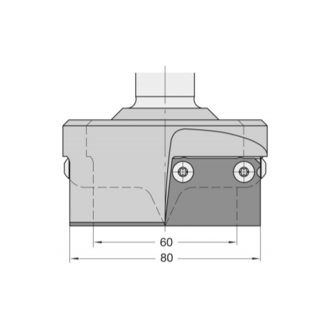 JSO RAPIDO-Rohling D=36mm L2=20,5mm mit SCHRAUBEN /...