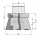 JSO WP-Schwalbenschwanzfr. Z3  D=60mm L. L2=38mm / L1=55mm - 22732-5-60001-L