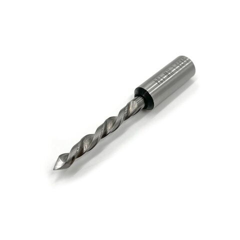 JSO 4mm VHW - Durchgangsbohrer 4x35x70mm S=10x27mm 60° Dachformspitze Rechts - 30568-6-04035-R