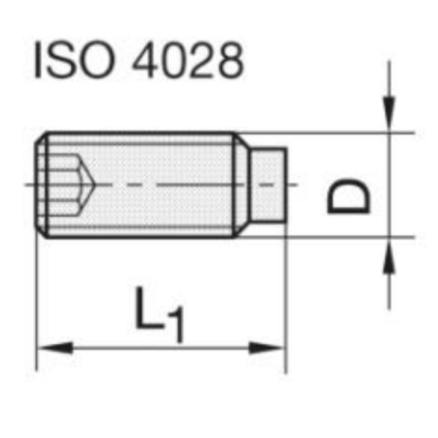JSO GEWINDESTIFT M4x5 ISO 4028 DIN 915 - 39266-0-04005-R