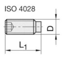 JSO GEWINDESTIFT M4x5 ISO 4028 DIN 915