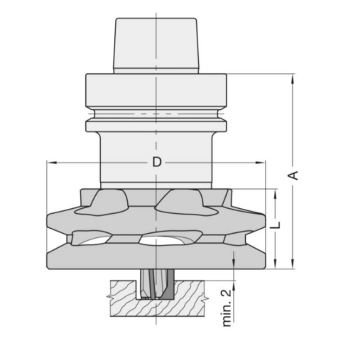JSO Absaugturbine "PREZISO" D=98mm inklusive Preziso Spannmutter