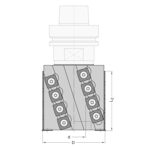 JSO WP-Spiralmesserkopf 80x80 / 86x30mm Z=2 + V=2 / neg....