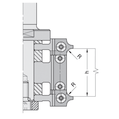 JSO Abrundfräser HW-WP Z2 92x15x20mm KN R=2mm - 64412-5-00020-0