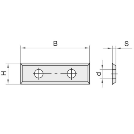 JSO Wendemesser HW02 9x9x1,5mm vierseitig