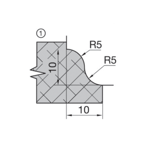 JSO HW-Profil-Wendemesser 30x14,5x1,5mm Profil Nr.1