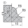 JSO HW-Profil-Wendemesser 30x14,5x1,5mm Profil Nr.1 - 72149-6-00001-R