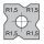 JSO Abrundmesser HW-WP 12x12x1,5mm, 4 x R=1,5 mm - 72240-6-12015-R