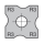 JSO Abrundmesser HW-WP 12x12x1,5mm, 4 x R=3 mm - 72240-6-12030-R