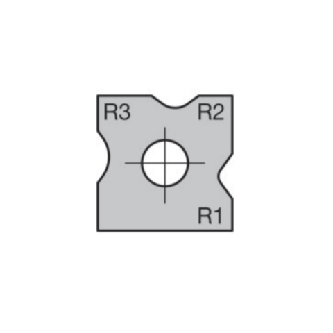 JSO Abrundmesser HW-WP 12x12x1,5mm, R=1 / 2 / 3 mm -...