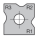 JSO Abrundmesser HW-WP 12x12x1,5mm, R=1 / 2 / 3 mm - 72240-6-12123-R