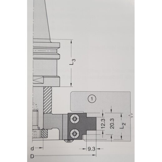 JSO HW-Profilmesser 25x25x2mm für GETRIEBENUT Nr. 1