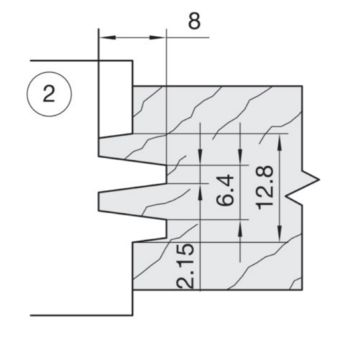 JSO HW-Wechselmesser 30x25x2mm Prof. 2 für Rapido...