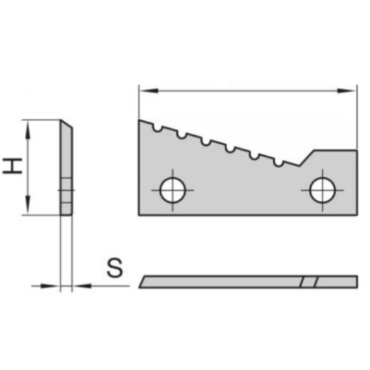 JSO HW-Wechselmesser HW04 38x16,7x2mm L. für HUNDEGGER Schwalbenschwanzfräser