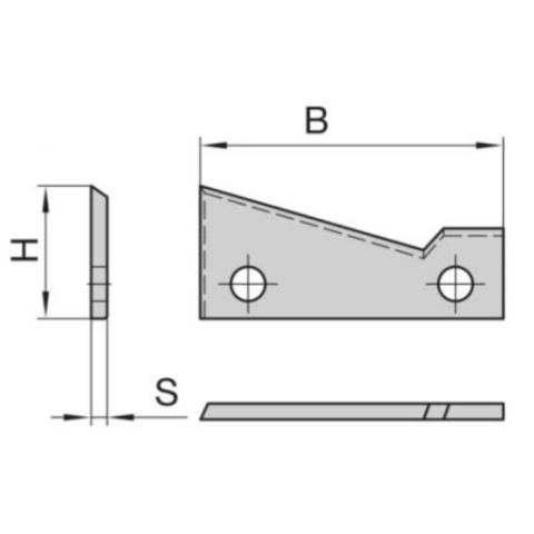 JSO HW-Wechselmesser HW04 50x21,5x2mm für HUNDEGGER...