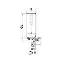 Aigner DP-Abrund/Fasefräser "Konstantin®-Mini" R1-R4 45° S=25 für CNC,  C165-4167225R